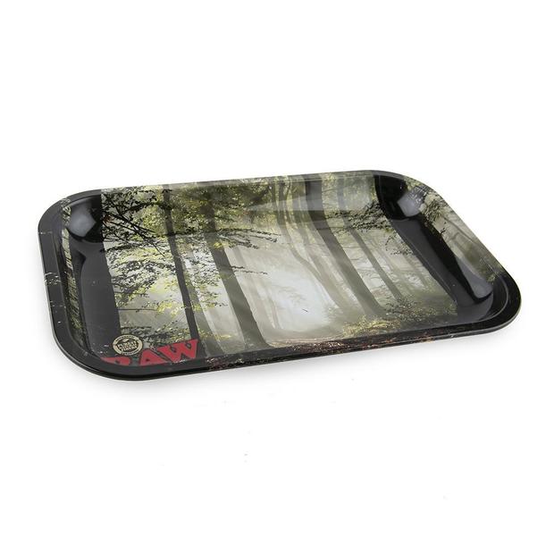Raw_forest_rolling_tray_medium_left_sm_620x.jpg wholesale RAW - Forest Medium Metal Rolling Tray