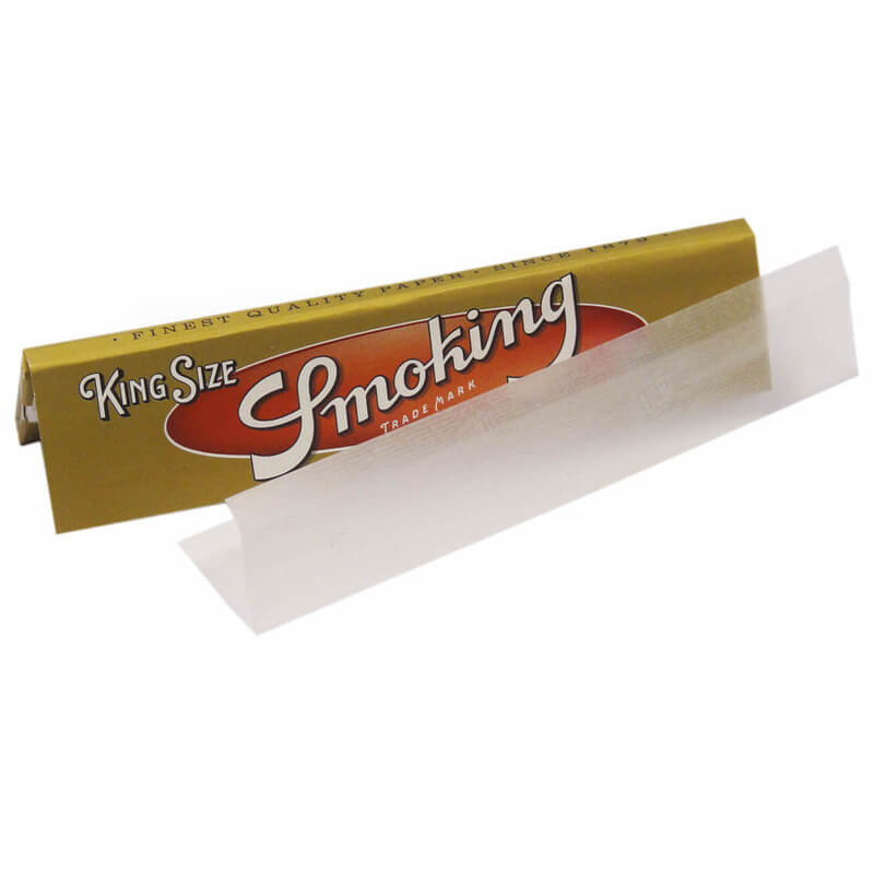 Smoking Gold kingsize slim rolling papers (50pcs/display) - Image 4