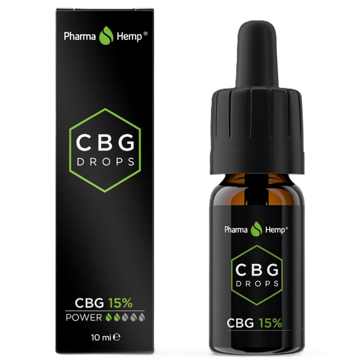 Untitled design - 66 Pharma Hemp CBG Drops MCT Oil 15% (10ml) - Image 1