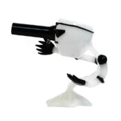 White Bazooka Alien Glass Bong 15cm - Image 3