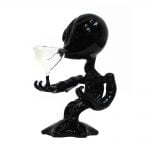 Black Alien Glass Bong 15cm wholesale Black Alien Glass Bong 15c