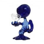 Blue Alien Glass Bong 15cm wholesale Blue Alien Glass Bong 15cm