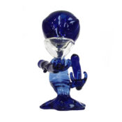 Blue Alien Glass Bong 15cm - Image 2