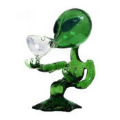 wholesale Green Alien Glass Bong 15cm