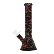 Mexican Skulls Glass Bong 26cm - Image 3