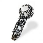 Black Skulls Ghost Glass Pipe wholesale Black Skulls Ghost Glass Pipe