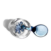 Blue Bong Glass Bowl Holder with Screen Dual Size 14mm and 18mm - Image 2
