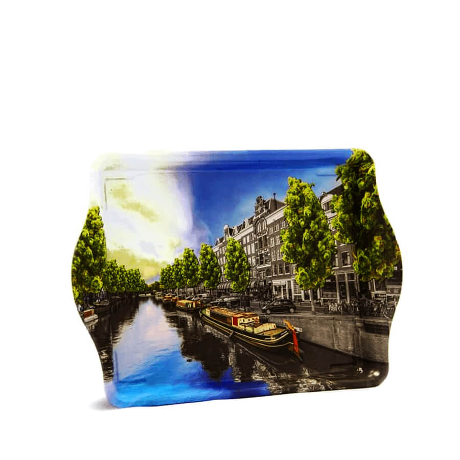 wholesale-rolling-tray-amsterdam-canals wholesale Amsterdam Canals Small Metal Rolling Tray