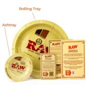 RAW Metal Round Rolling Tray 31cm - Image 3