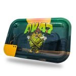 Best Buds Mission AK47 Large Rolling Tray with Magnetic Grinder Card wholesale best buds tray ak47 large