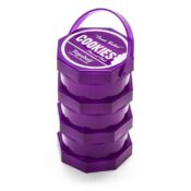 Wholesale Cookies 3 Parts Purple Stacked Regular Storage Jar