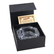 RAW Lead Free Crystal Glass Ashtray + Giftbox - Image 2