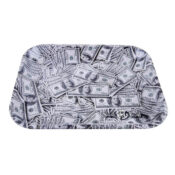 Skunk Brand Dollar Bills Metal Rolling Tray - Image 2