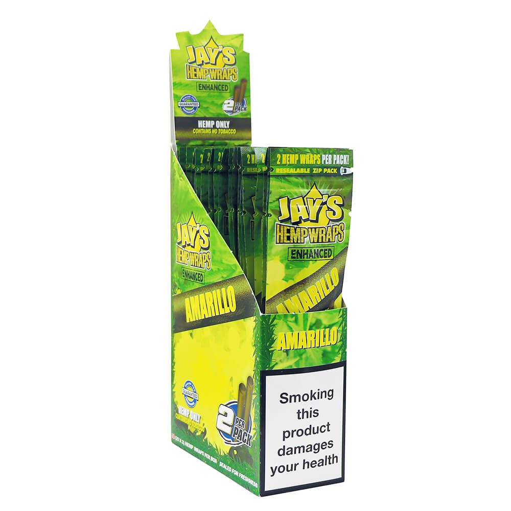 wholesale-juicy-jay-enhanced-amarillo wholesale Juicy Jay's Hemp Wraps Amarillo Lemon Cake Infused with Terpenes