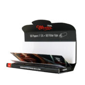 Monkey King 11/4 Pack Small White Rolling Papers + Tips (24pcs/display) - Image 2