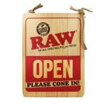RAW Hanging Door Wood Sign Open Closed 30x38cm Wholesale RAW Hanging Door Wood Sign