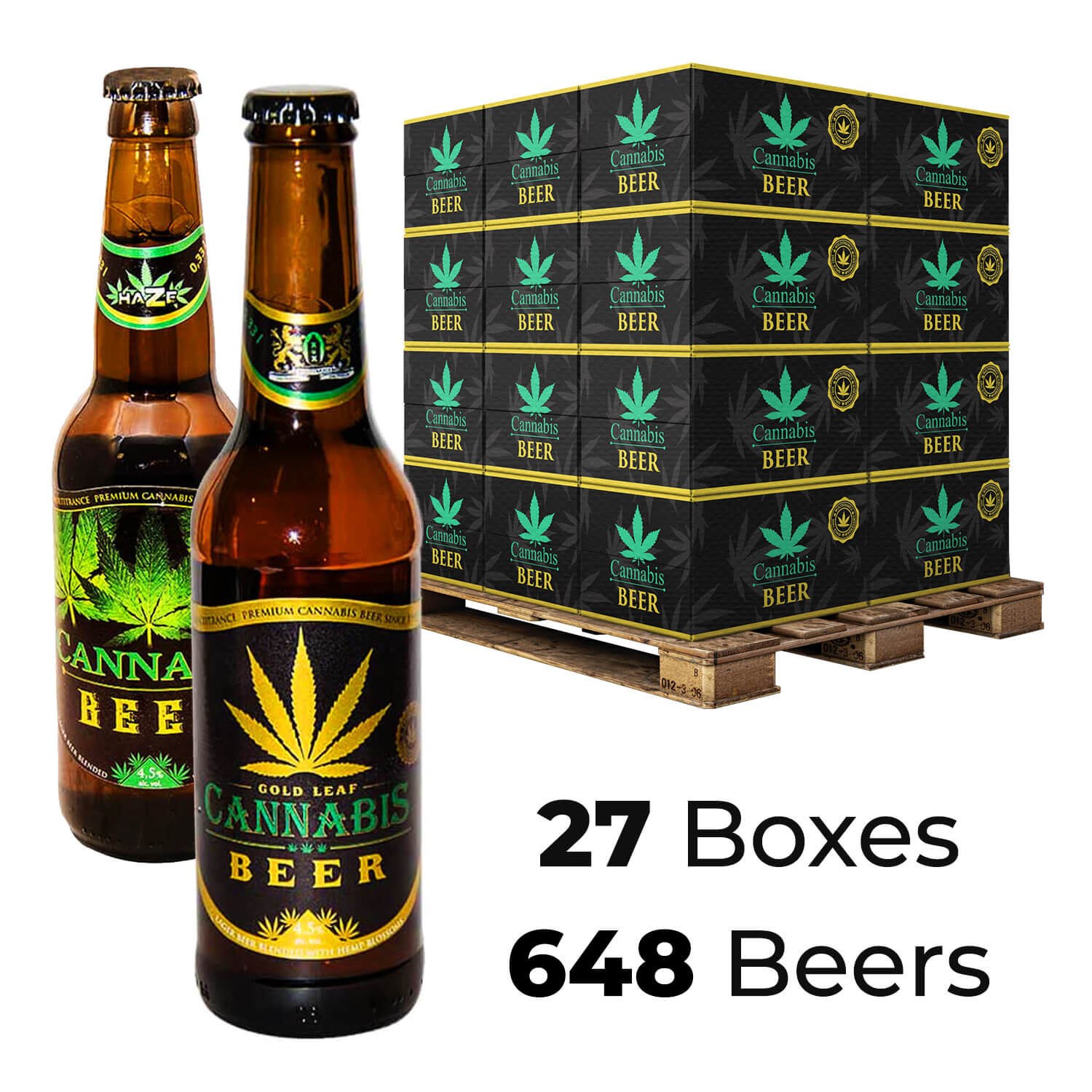 wholesale-beer-mix-27 wholesale Cannabis Flavoured Beer 4.5% Mix Gold & Green Leaf