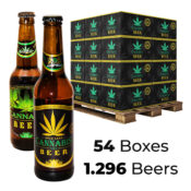 wholesale Cannabis Flavoured Beer 4.5% Mix Gold & Green Leaf