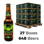 Birra Aromatizzata alla Cannabis 4.5% Green Leaf 330ml (27box/648birre) all'ingrosso Birra Aromatizzata Alla Cannabis 4,5% Foglia Verde