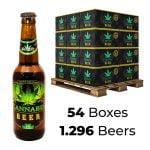 Cannabis Flavoured Beer 4.5% Green Leaf 330ml (54boxes/1.296beers) wholesale Cannabis Flavoured Beer 4.5% Green Leaf