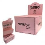 Jumbo Pink Roll Rolling Papers + Tips (24pcs/display) holesale Jumbo Pink Roll Rolling Papers + Tips