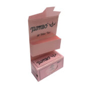 Jumbo Pink Roll Rolling Papers + Tips (24pcs/display) - Image 2