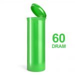 wholesale Poptop Green Plastic Container Big 60 Dram