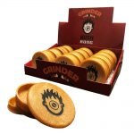 Eco Friendly Grinder ZigZag Brown 3 Parts - 60mm (12pcs/display) wholesale Biodegradable Hemp Grinder ZigZag Brown 3 Parts