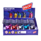 Prof Color Clap Windproof Blue Flame Lighters (20pcs/display) - Image 4