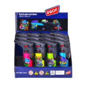 Prof Crazy Skulls Windproof Blue Flame Lighters (12pcs/display) - Image 4