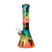 wholesale Rainbow Bee Hexagon Triple Thick Glass Bong