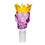 wholesale Skull Crown Pink Glass Bong Bowl