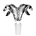 wholesale Double Snake Clear Bong Glass Bowl