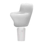 White Toilet Bong Glass Bowl 18mm wholesale White Toilet Bong Glass Bowl