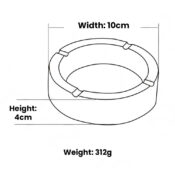 Best Buds Large Glass Ashtrays Pineapple Express (6pcs/display) - Image 3