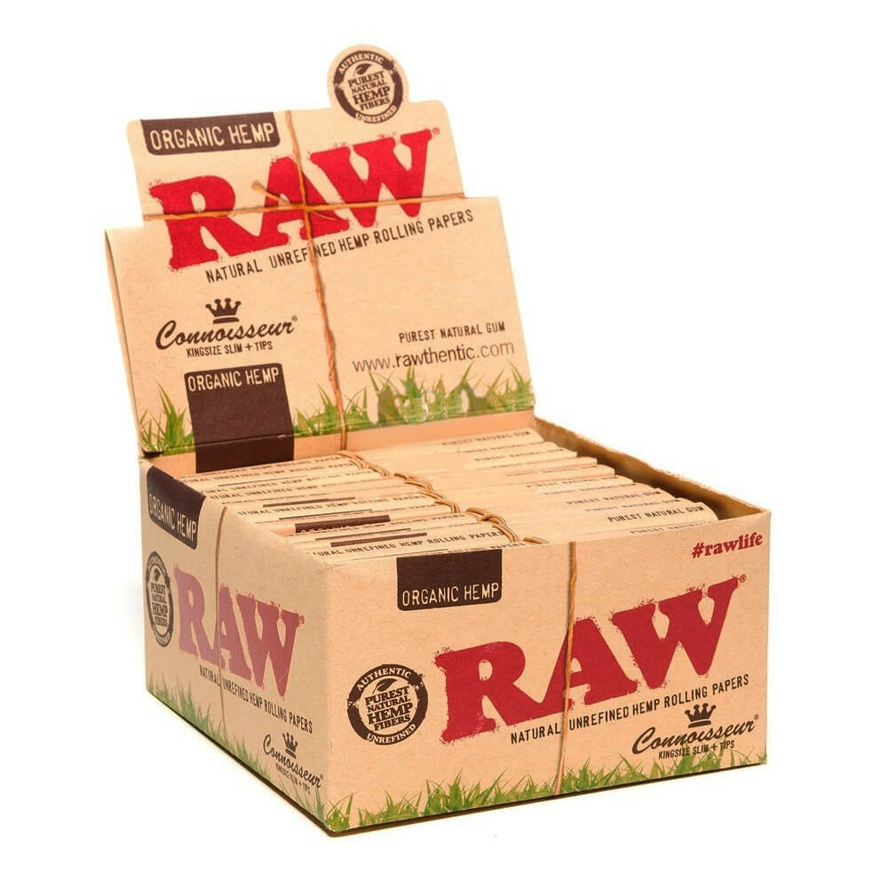 wholesale-raw-connoisseur-hemp wholesale RAW Connoisseur Organic Hemp Rolling Papers With Tips