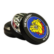 The Bulldog Original Black Amsterdam Metal Grinder 3 Parts - 35mm (12pcs/display) - Image 2