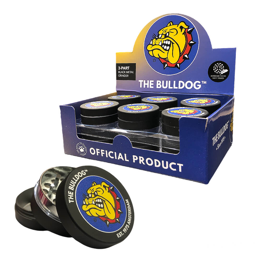 wholesale-the-bulldog-grinder-black wholesale The Bulldog Original Black Amsterdam Metal Grinder