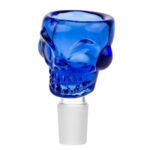 wholesale glass bowl skull blue