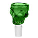 wholesale glass bowl skull green