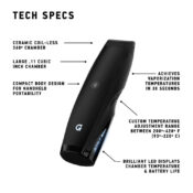 G-Pen Elite II Dry Herb Vaporizer Black - Image 3