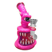 Monster Glass-Clay Bong 16cm Pink - Image 3