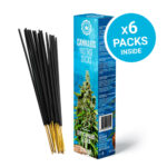 Cannabis Incense Sticks – Coconut and Dry Cannabis Leaves Scented (6packs/display) Wholesale Cannabis Incense Sticks – Coconut