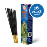 Cannabis Incense Sticks – Nag Champa and Fresh Cannabis Leaves Scented (6packs/display) wholesale Cannabis Incense Sticks – Nag Champa