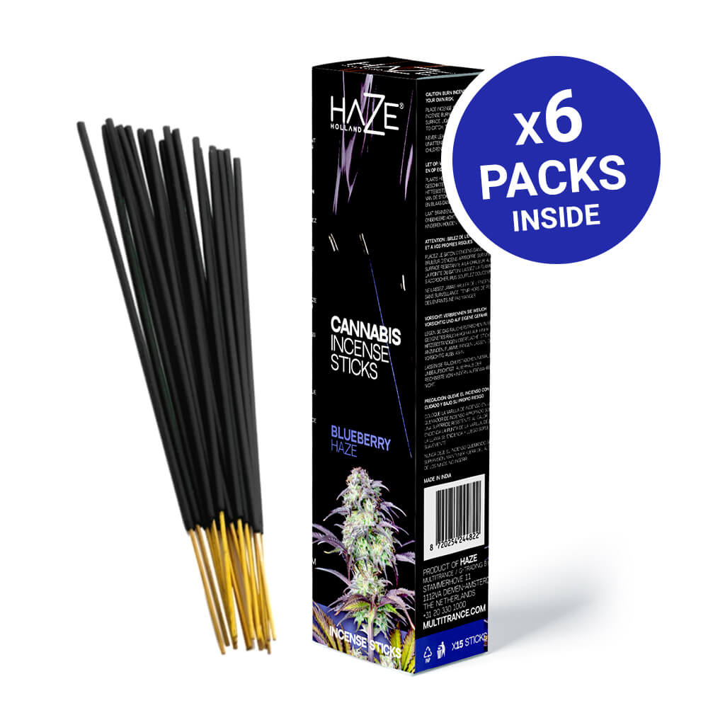 Wholesale HaZe Cannabis Incense Sticks - Blueberry Scented Wholesale HaZe Cannabis Incense Sticks - Blueberry Scented