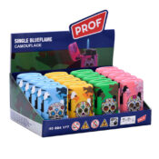 Prof Lighters Single Blueflame Camouflage Skull (20pcs/display) - Image 2