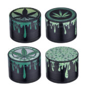 Champ High Dripping Leaf Paint Small Metal Grinder 4 Parts - 40mm (12pcs/display) - Image 3