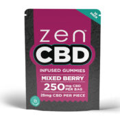 Zen CBD Mixed Berry Gummies 250mg per Bag (10pcs/display) - Image 2