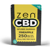 Zen CBD Pineapple Gummies 250mg per Bag (10pcs/display) - Image 2
