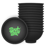 wholesale best buds silicone bowl black green logo